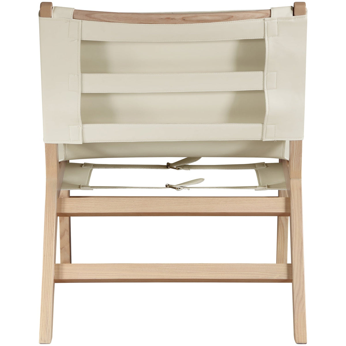Rawlins Cream Vegan Leather Upholstered Accent Chair