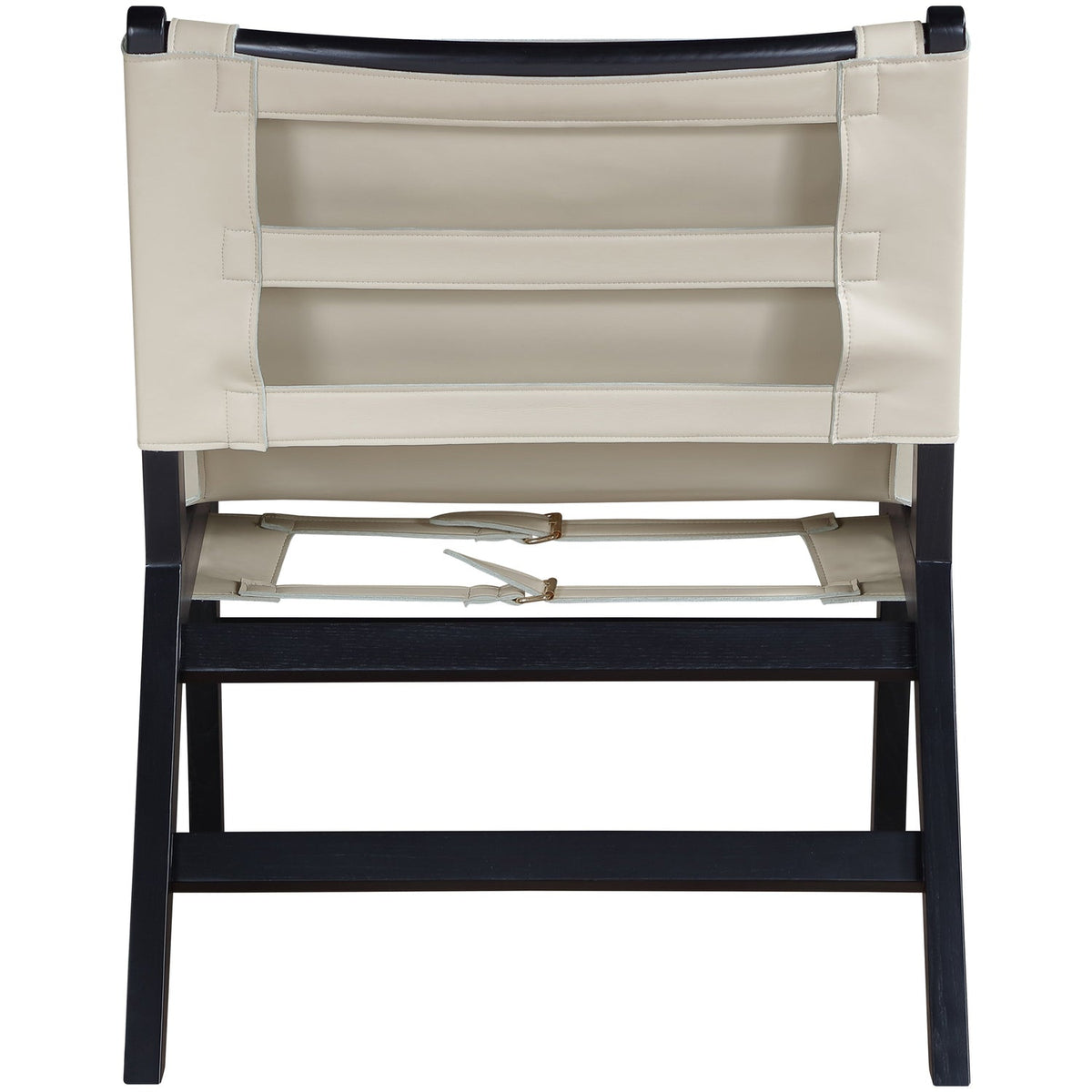Rawlins Beige Vegan Leather Upholstered Accent Chair