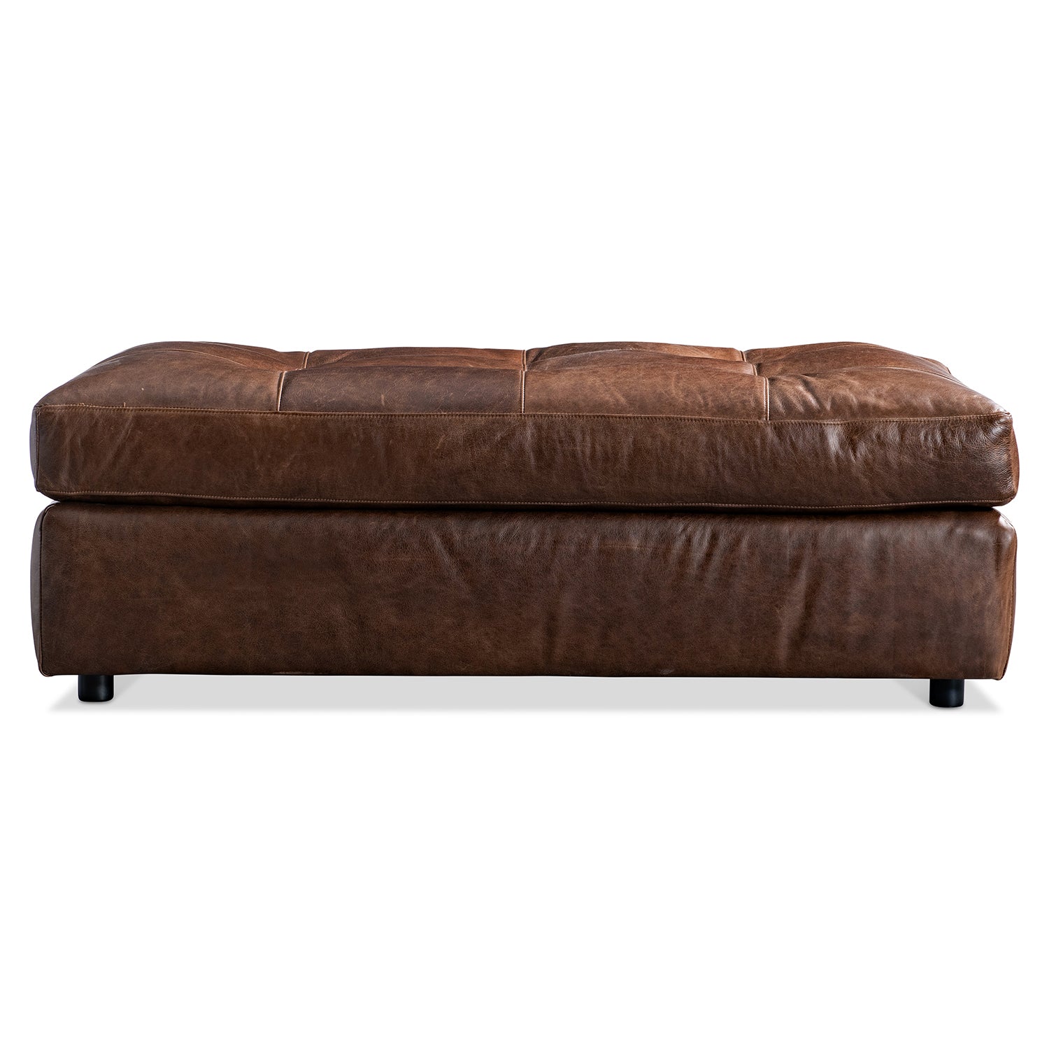 Bernhardt Living Nest Leather Ottoman