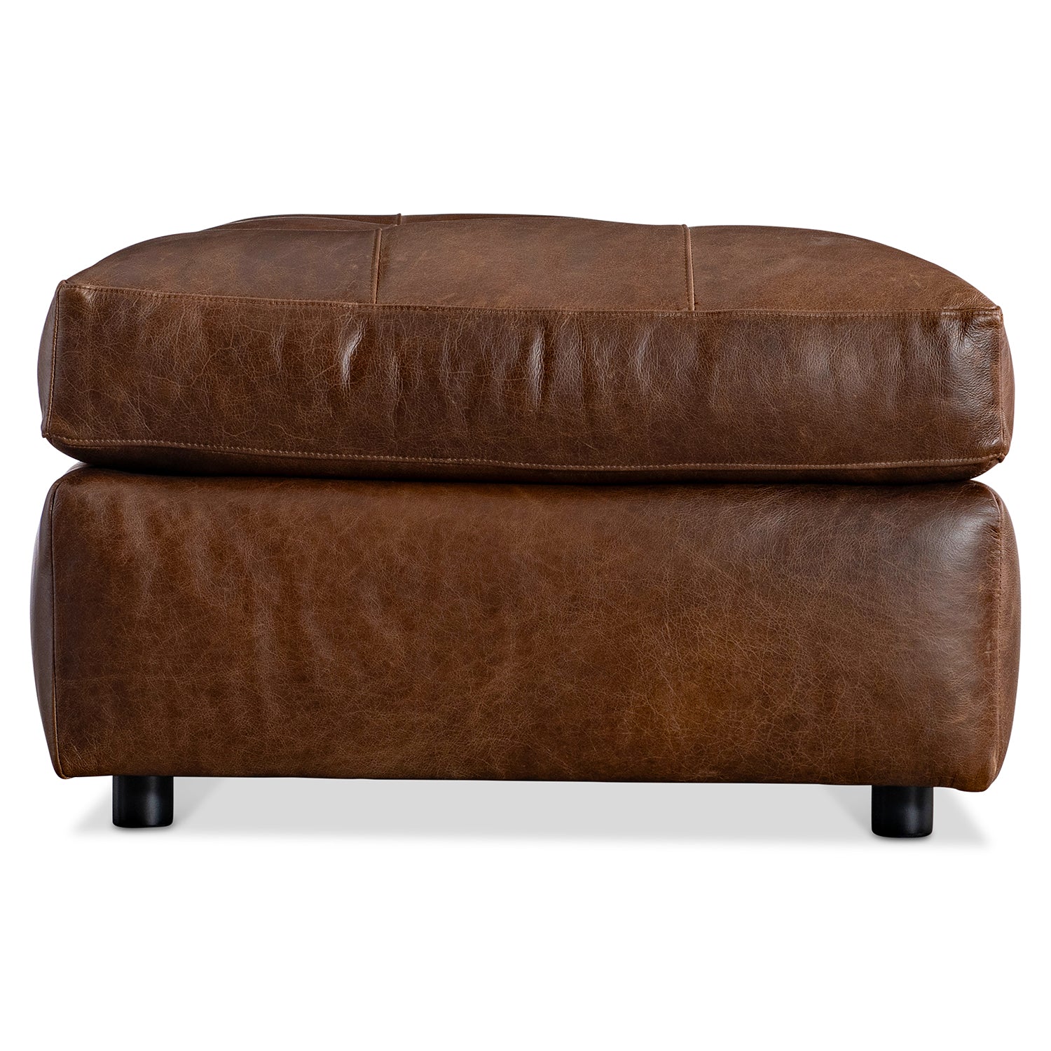 Bernhardt Living Nest Leather Ottoman