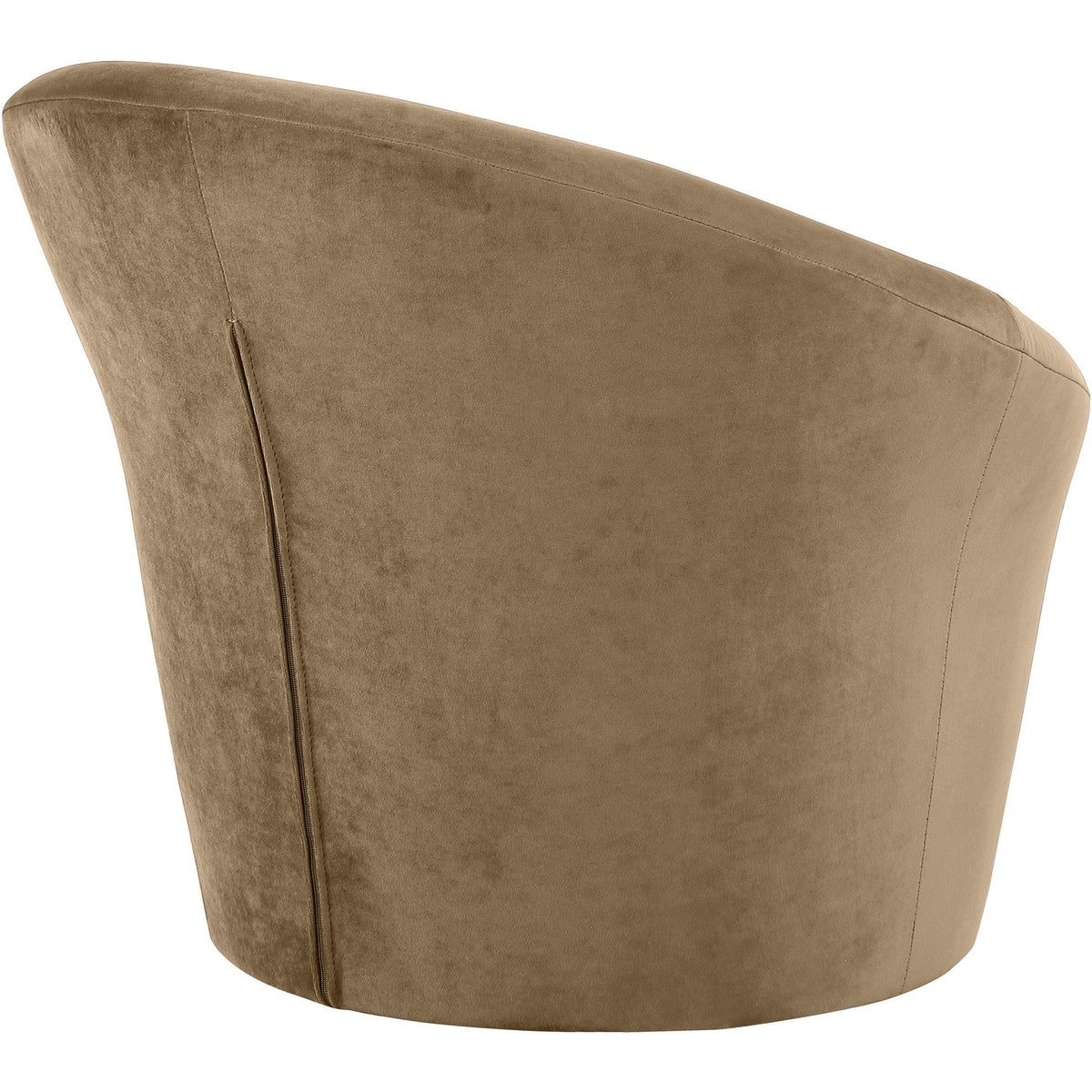 Tristan Beige Velvet Upholstered Accent Chair