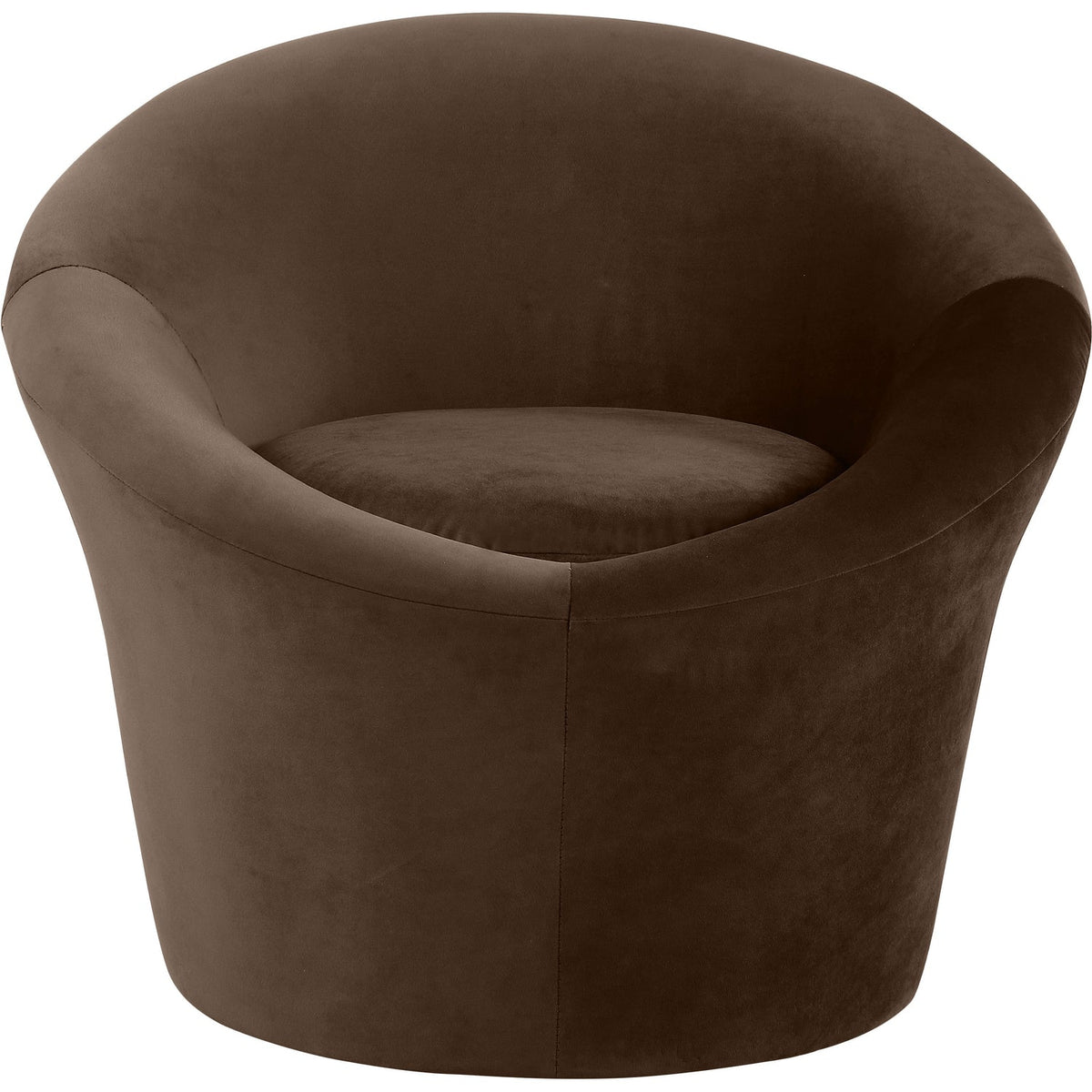 Tristan Brown Velvet Upholstered Accent Chair
