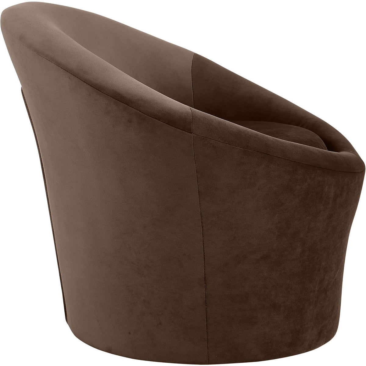 Tristan Brown Velvet Upholstered Accent Chair
