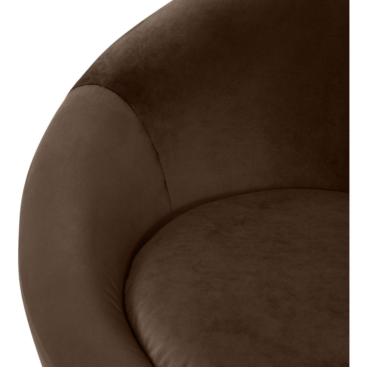 Tristan Brown Velvet Upholstered Accent Chair