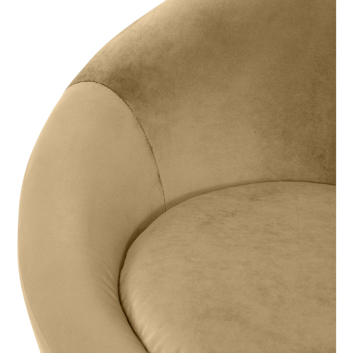 Tristan Camel Velvet Upholstered Accent Chair