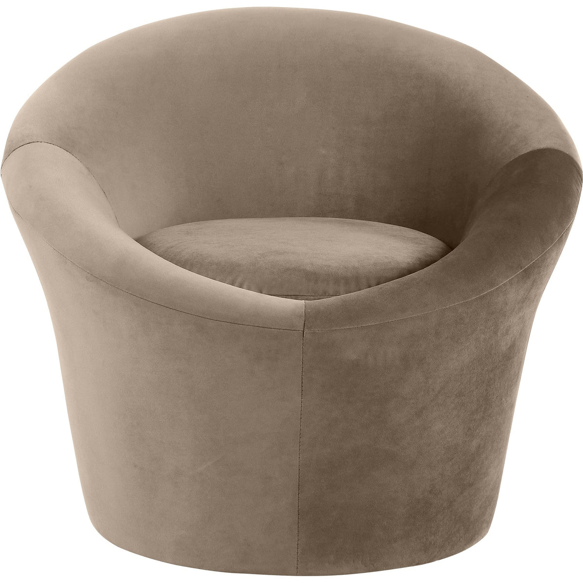 Tristan Taupe Velvet Upholstered Accent Chair