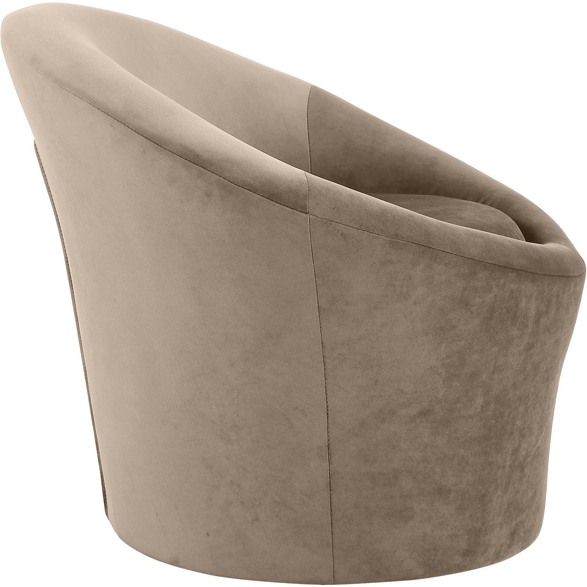 Tristan Taupe Velvet Upholstered Accent Chair