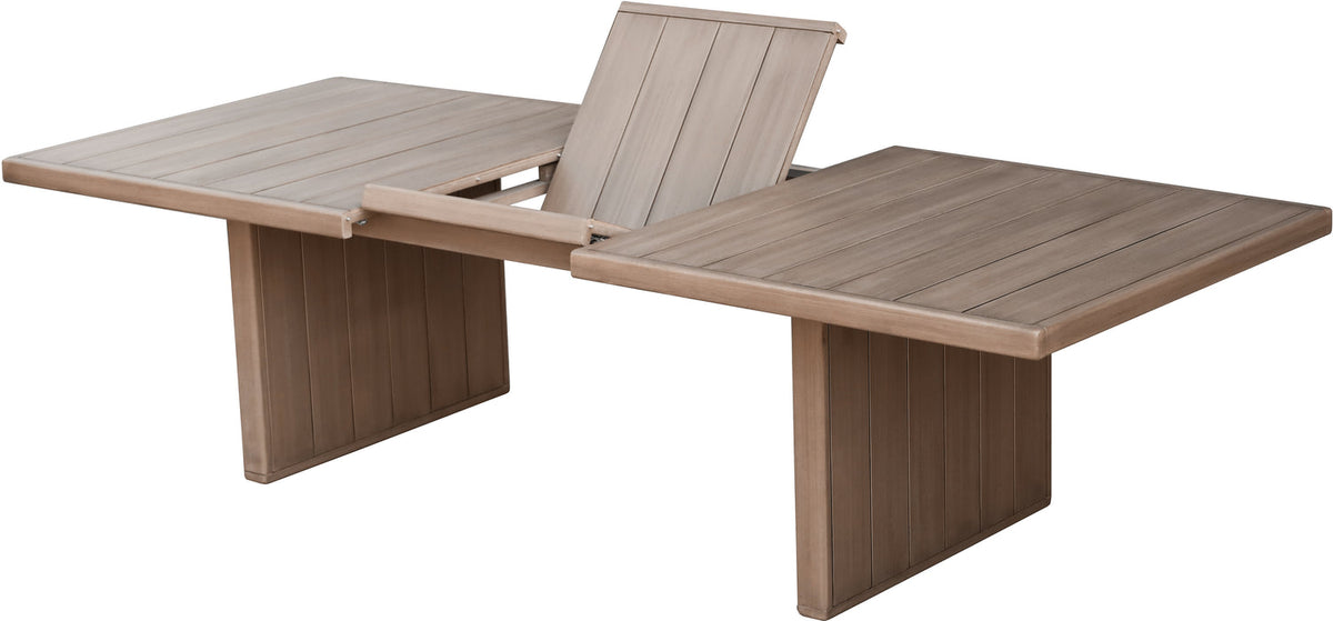 Solace 88.5in 114.75in Natural Acacia Wood Outdoor Patio Dining Table