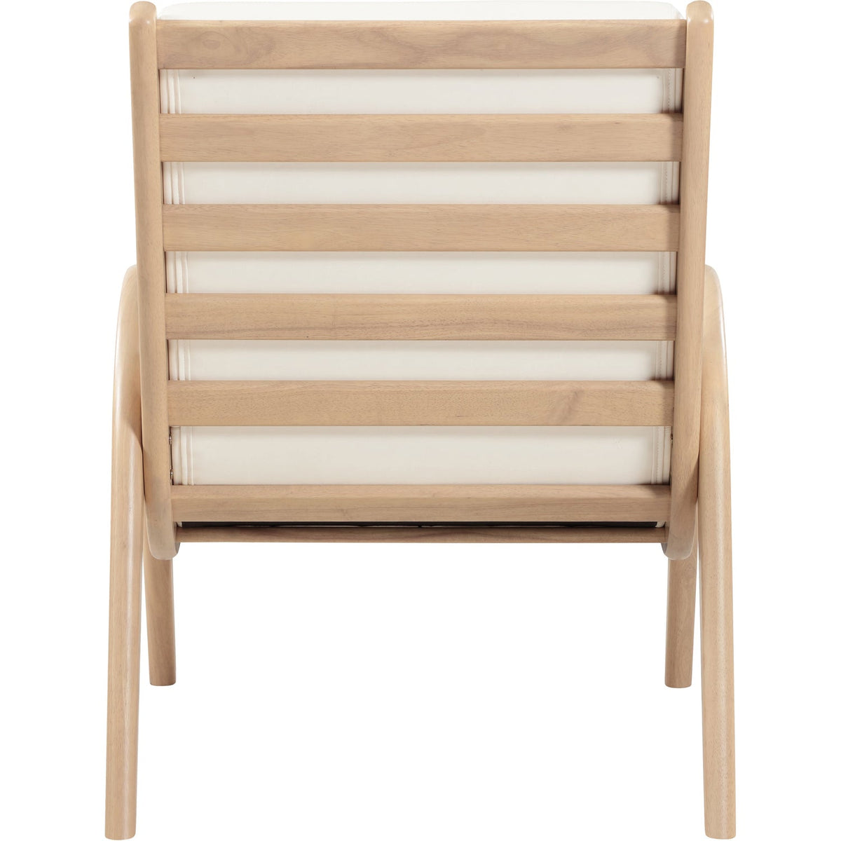 Randal Cream Vegan Leather Upholstered Accent Chair