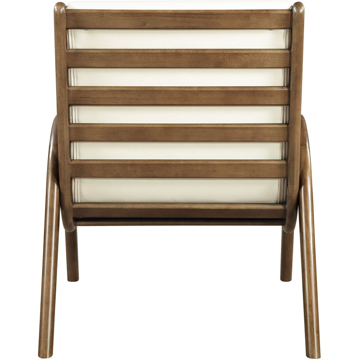 Randal Cream Vegan Leather Upholstered Accent Chair