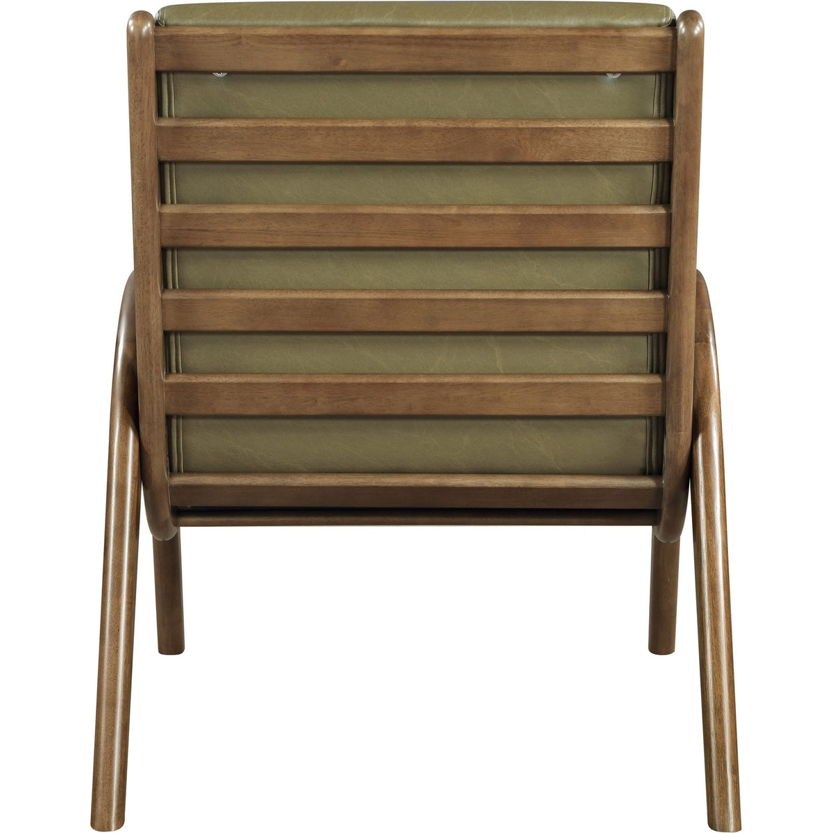 Randal Olive Vegan Leather Upholstered Accent Chair