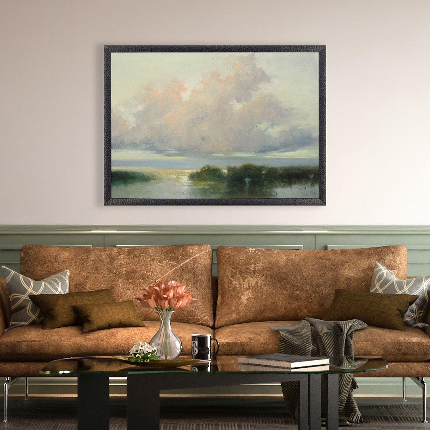 Sarah Lang Clouds and Currents Framed Art