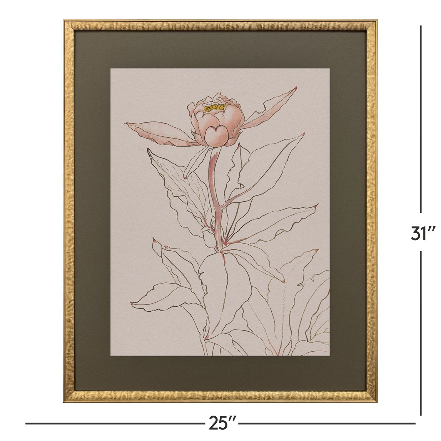 Sarah Lang Delicate Sketch II Framed Art Set of 2
