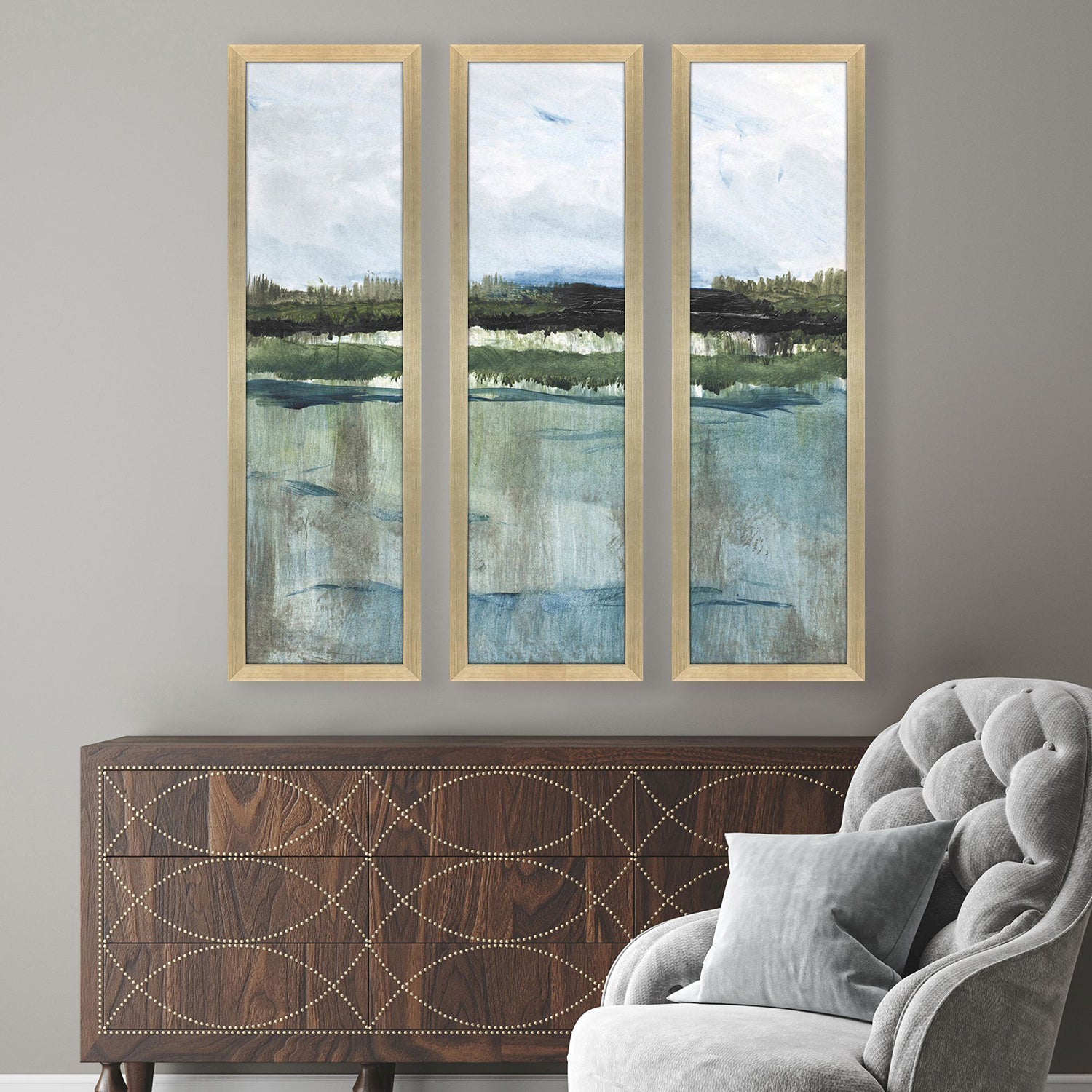 Sarah Lang Northwest Naturescape Framed Art Set of 3
