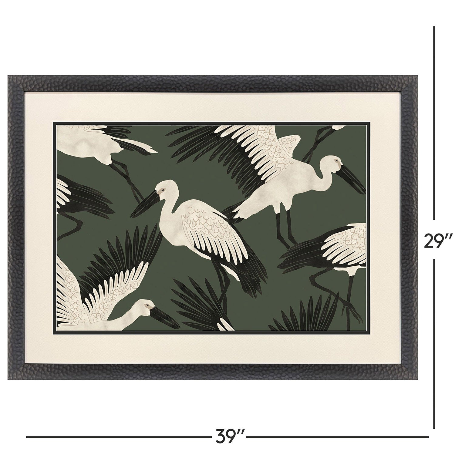 Jordan Glassco-Smith Stork Storm Swoop Framed Art