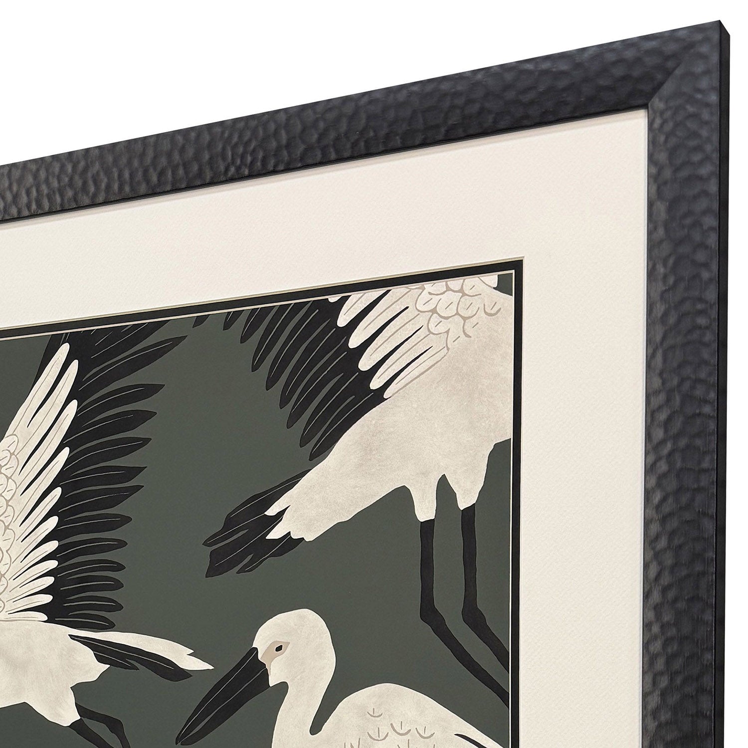 Jordan Glassco-Smith Stork Storm Soar Framed Art