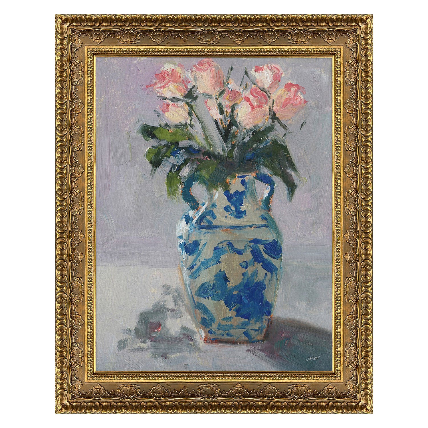 Jordan Glassco-Smith Winter Roses Framed Art