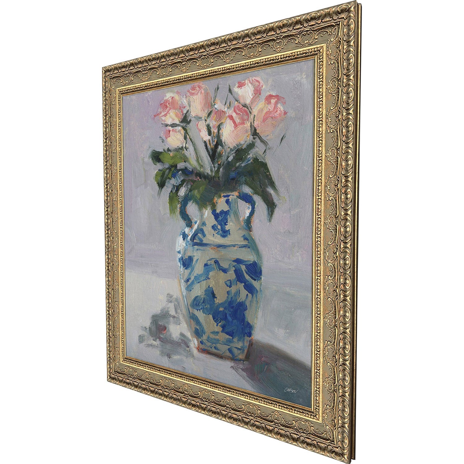 Jordan Glassco-Smith Winter Roses Framed Art