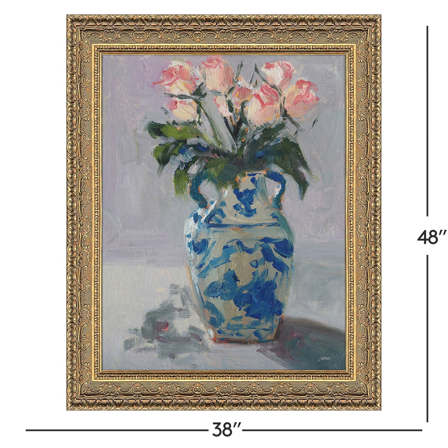 Jordan Glassco-Smith Winter Roses Framed Art