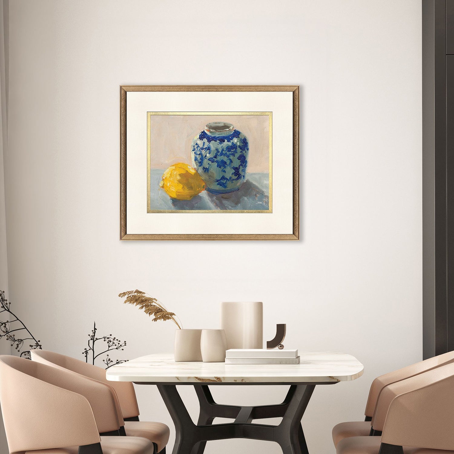 Jordan Glassco-Smith Lemon Chinoserie Framed Art