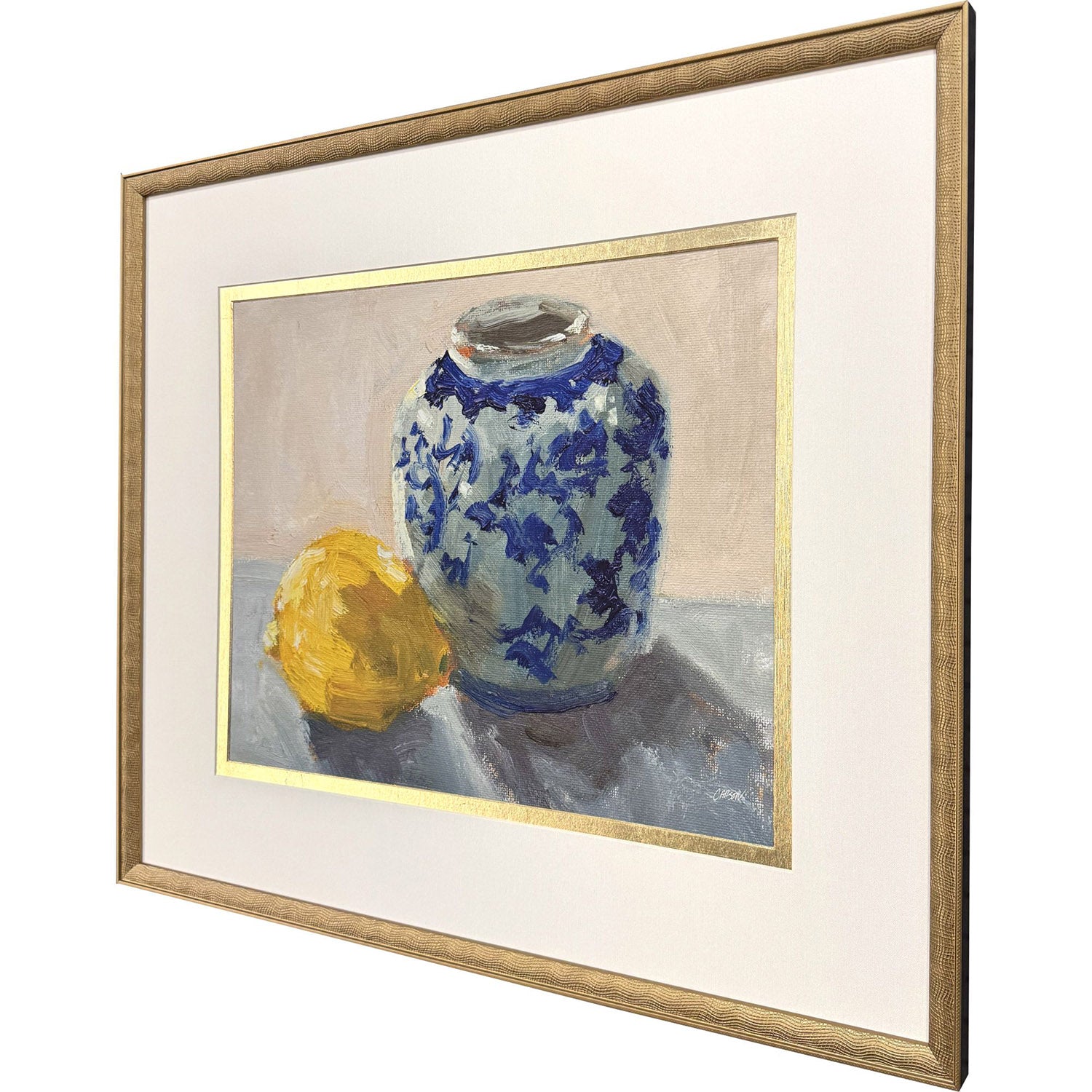 Jordan Glassco-Smith Lemon Chinoserie Framed Art