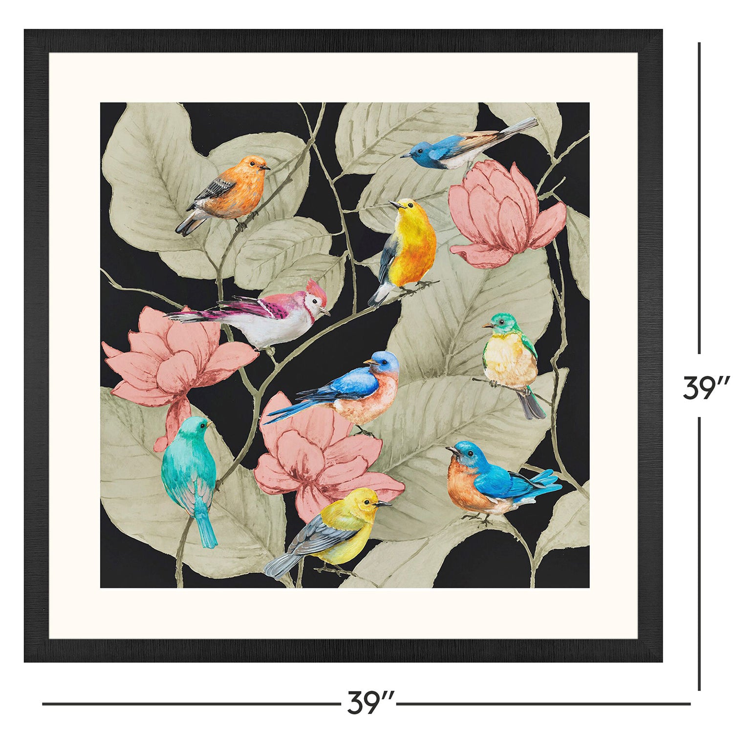 Malanta Knowles Array of Birds Framed Art
