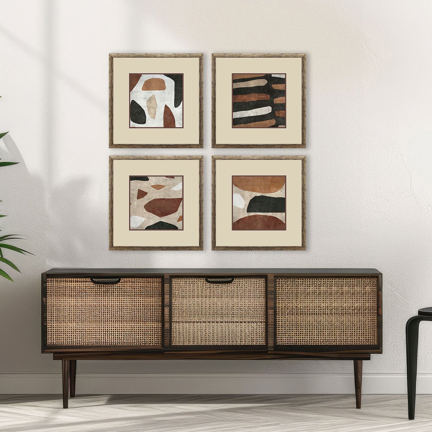 Malanta Knowles Organic Terra I Framed Art Set of 4
