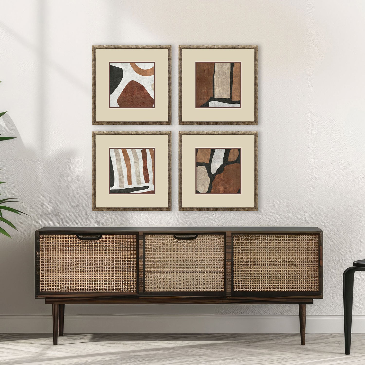 Malanta Knowles Organic Terra II Framed Art Set of 4