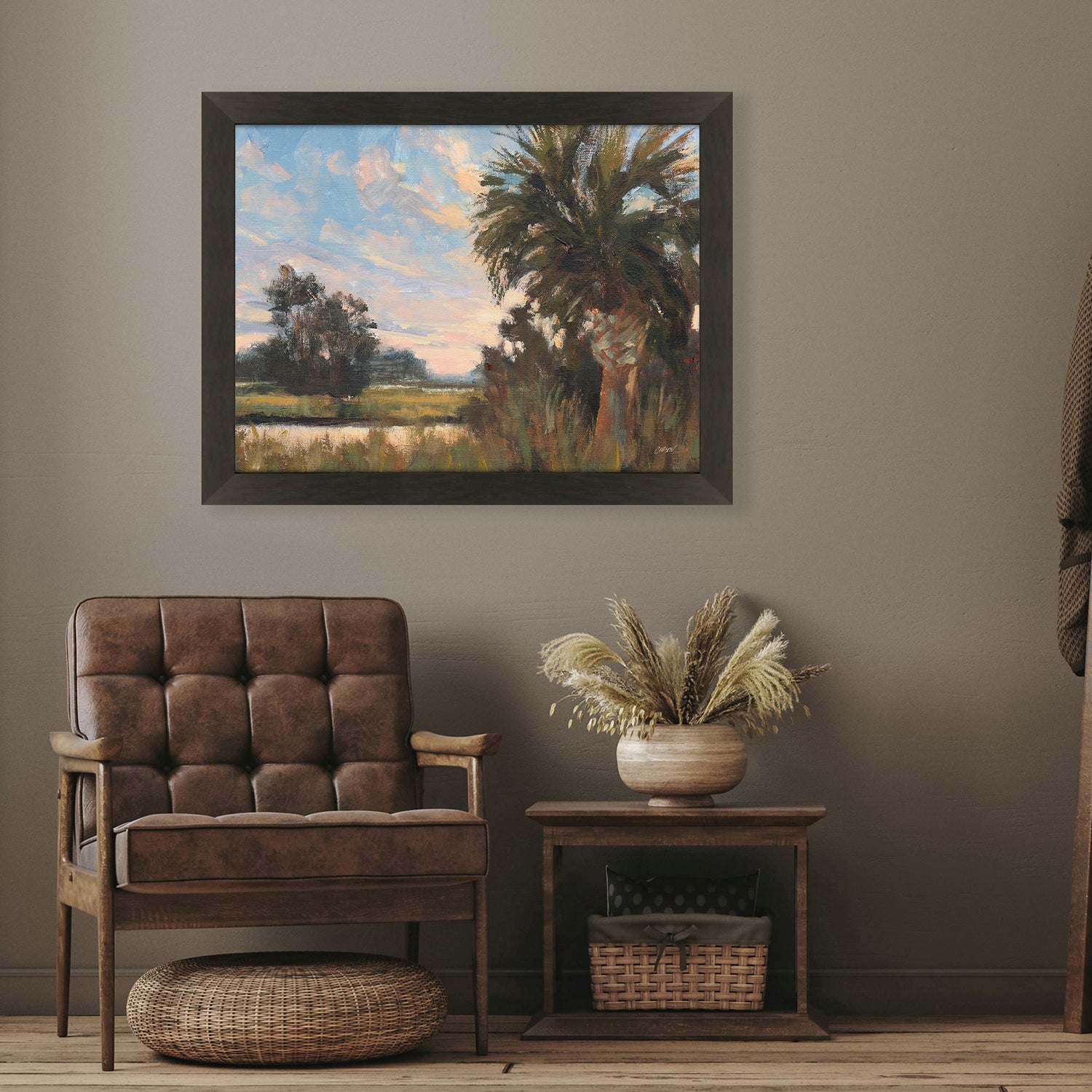 Malanta Knowles Palmetto Sunset Framed Art