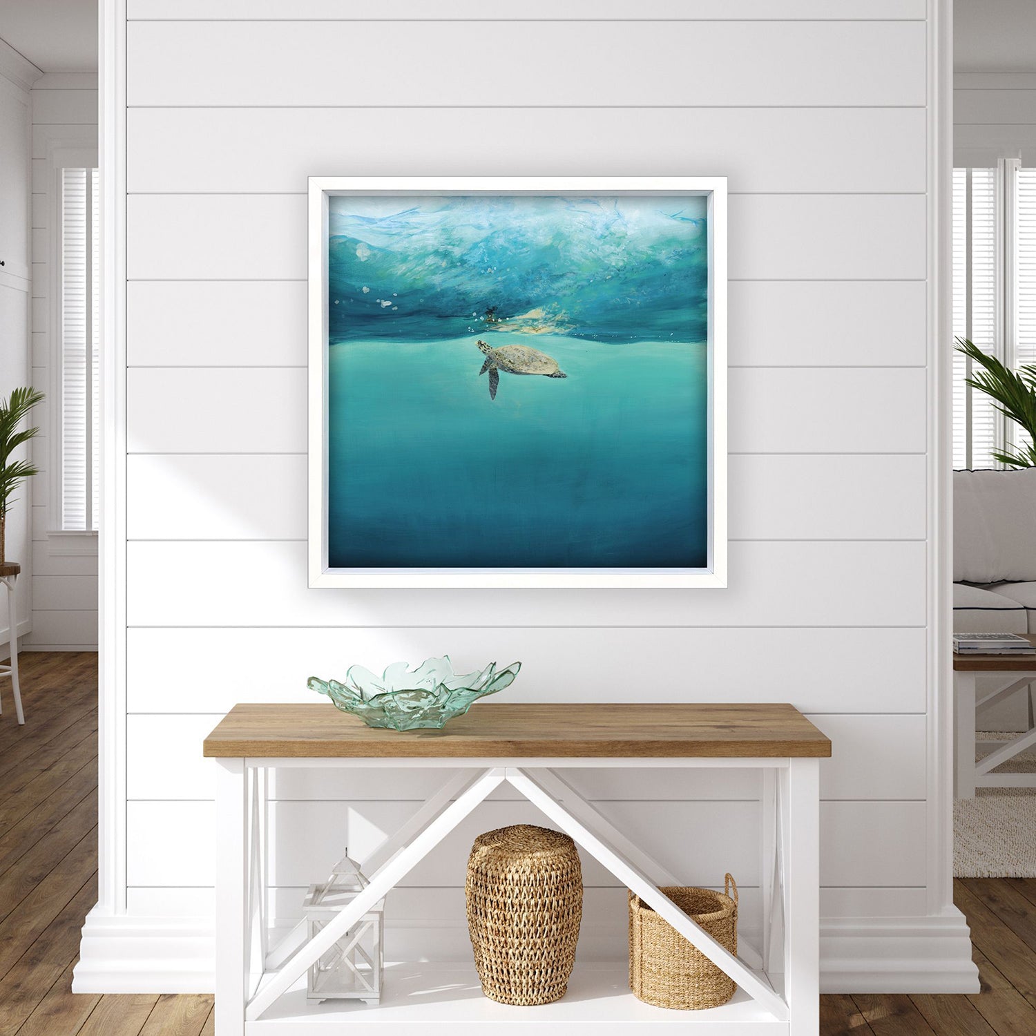 Malanta Knowles Turtle Reflection Framed Art