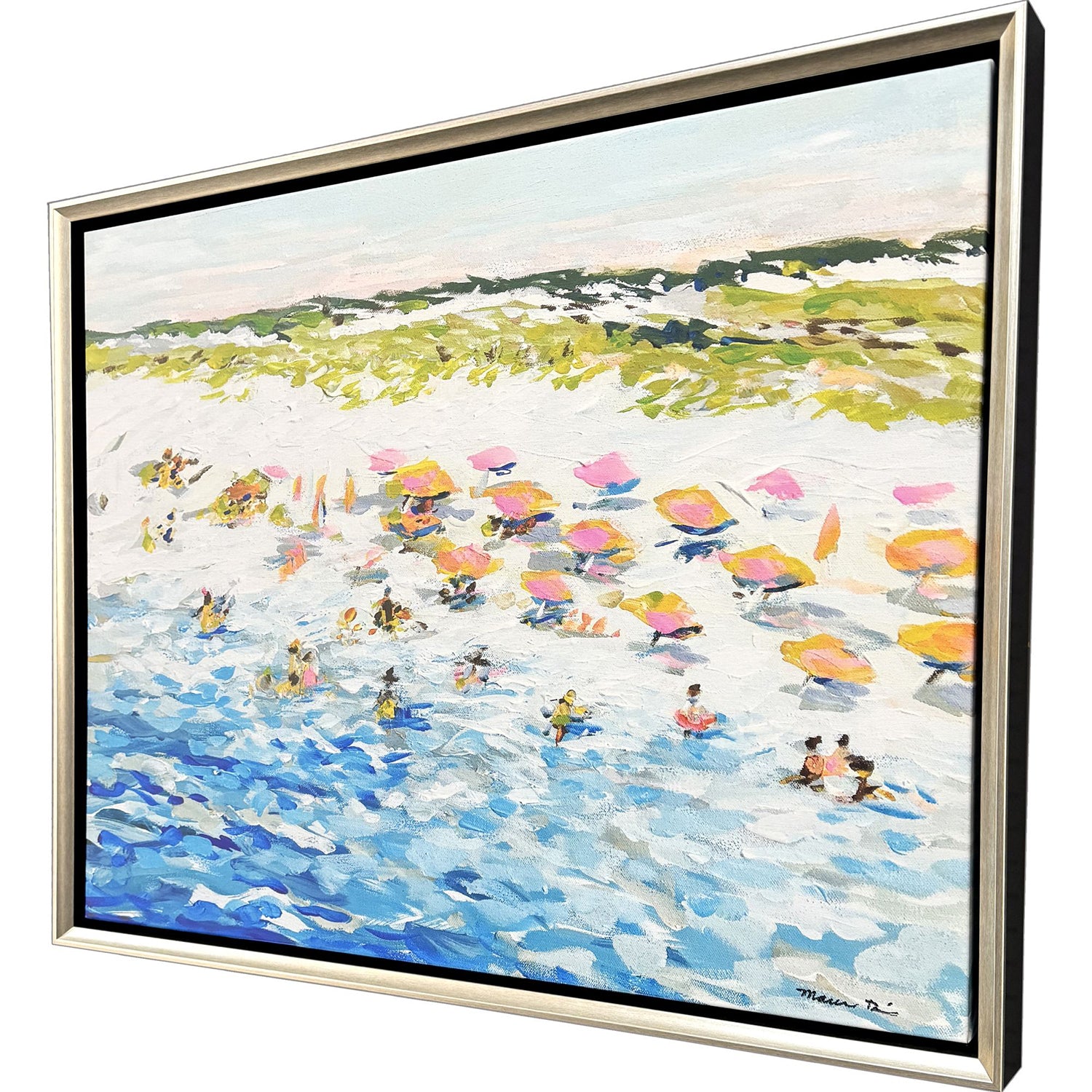 Sarah Lang Magic Hour on the Beach Canvas Art