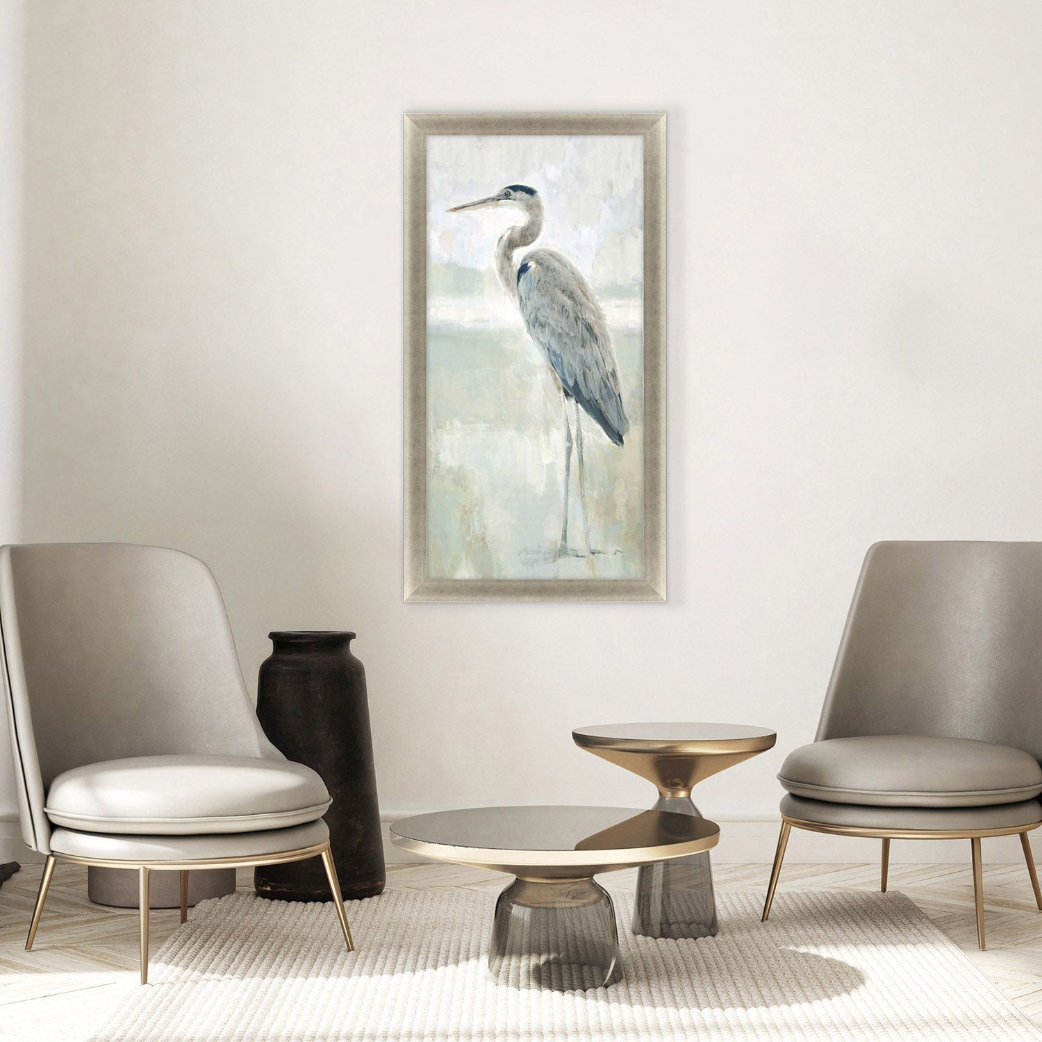 Sarah Lang Majestic Blue Heron II Framed Art