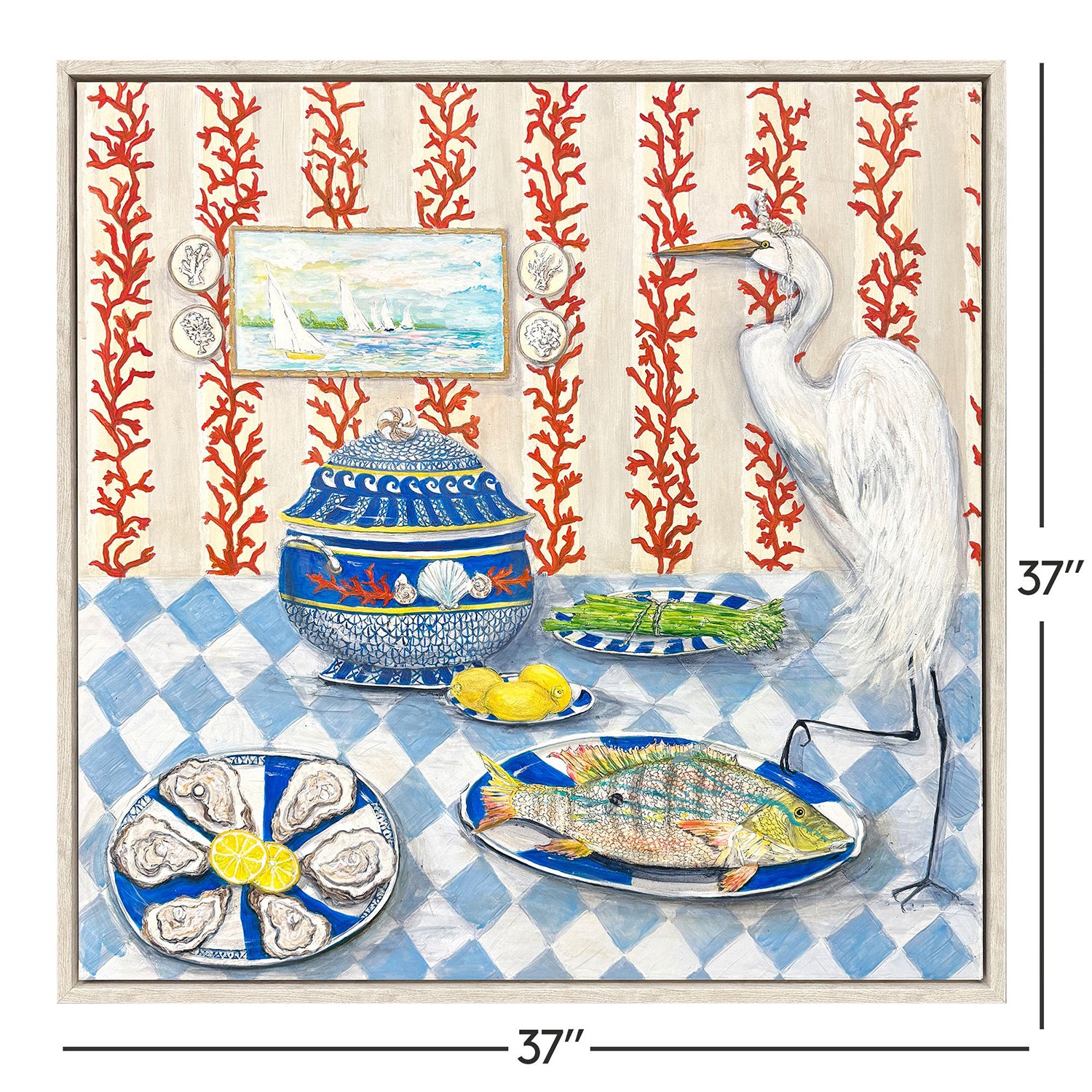 PopJoy Studio Tavola da Pranzo Framed Art
