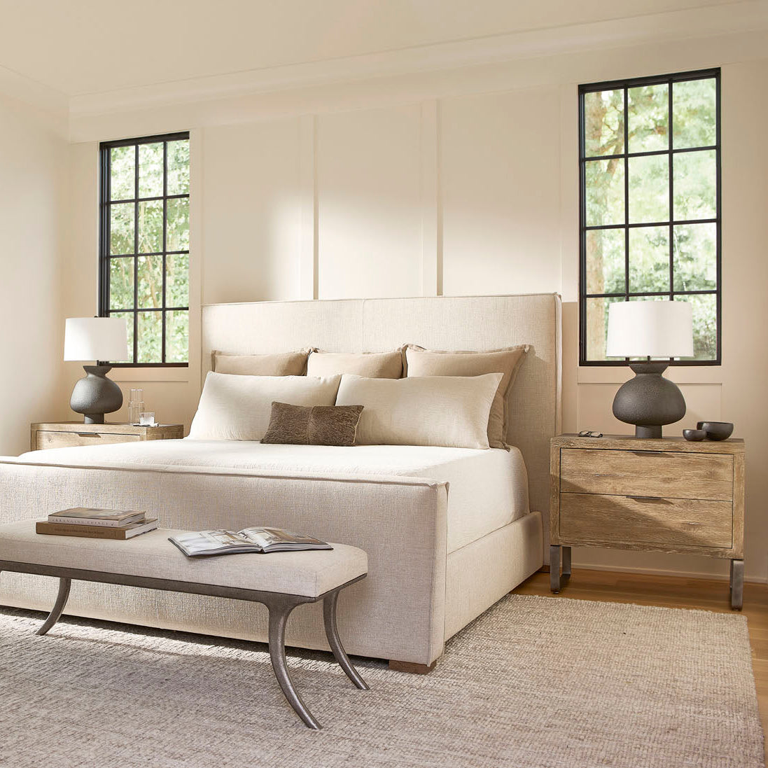 Bernhardt Tribeca Nightstand with Sled Base