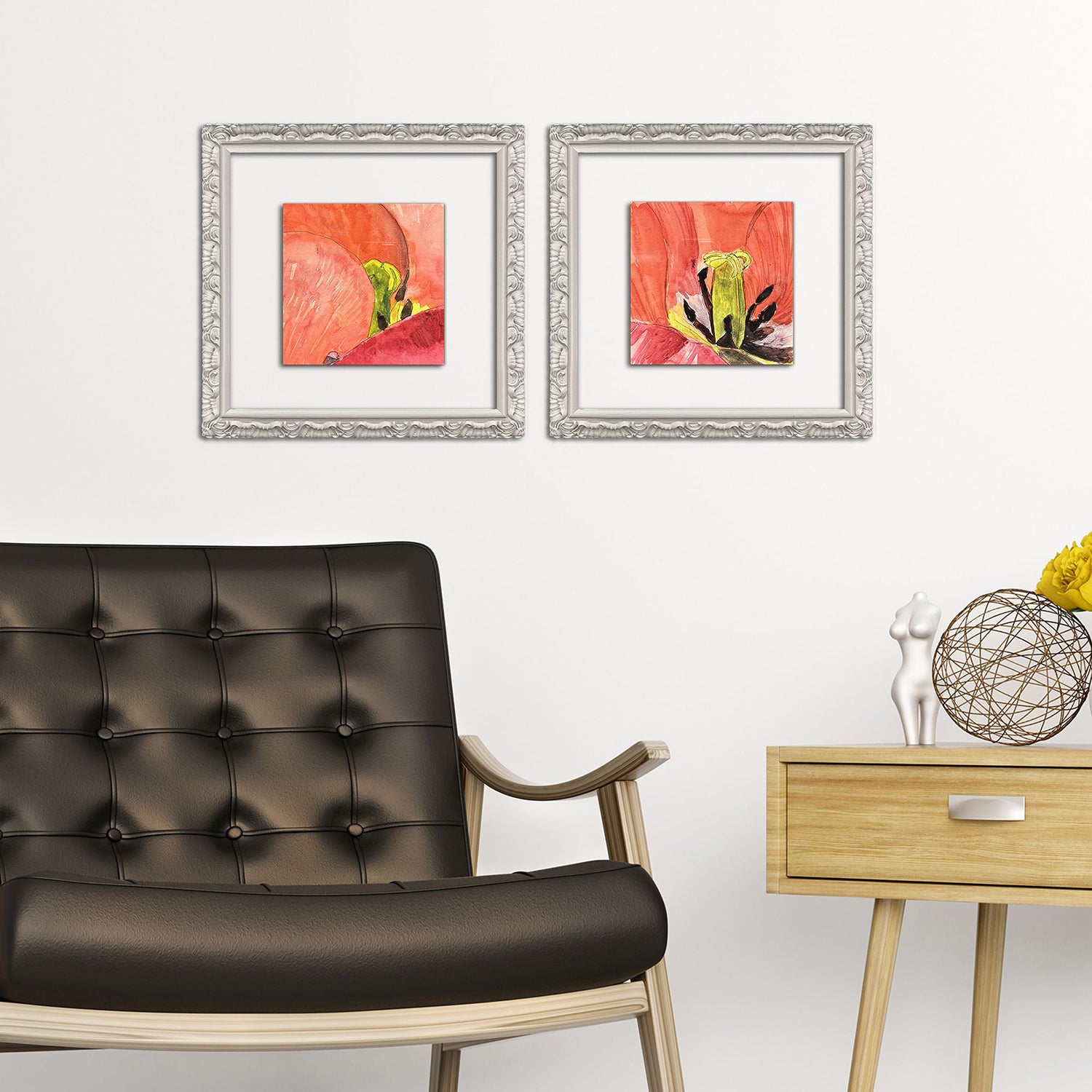 Sarah Lang Colorful Lily II Framed Art Set of 2