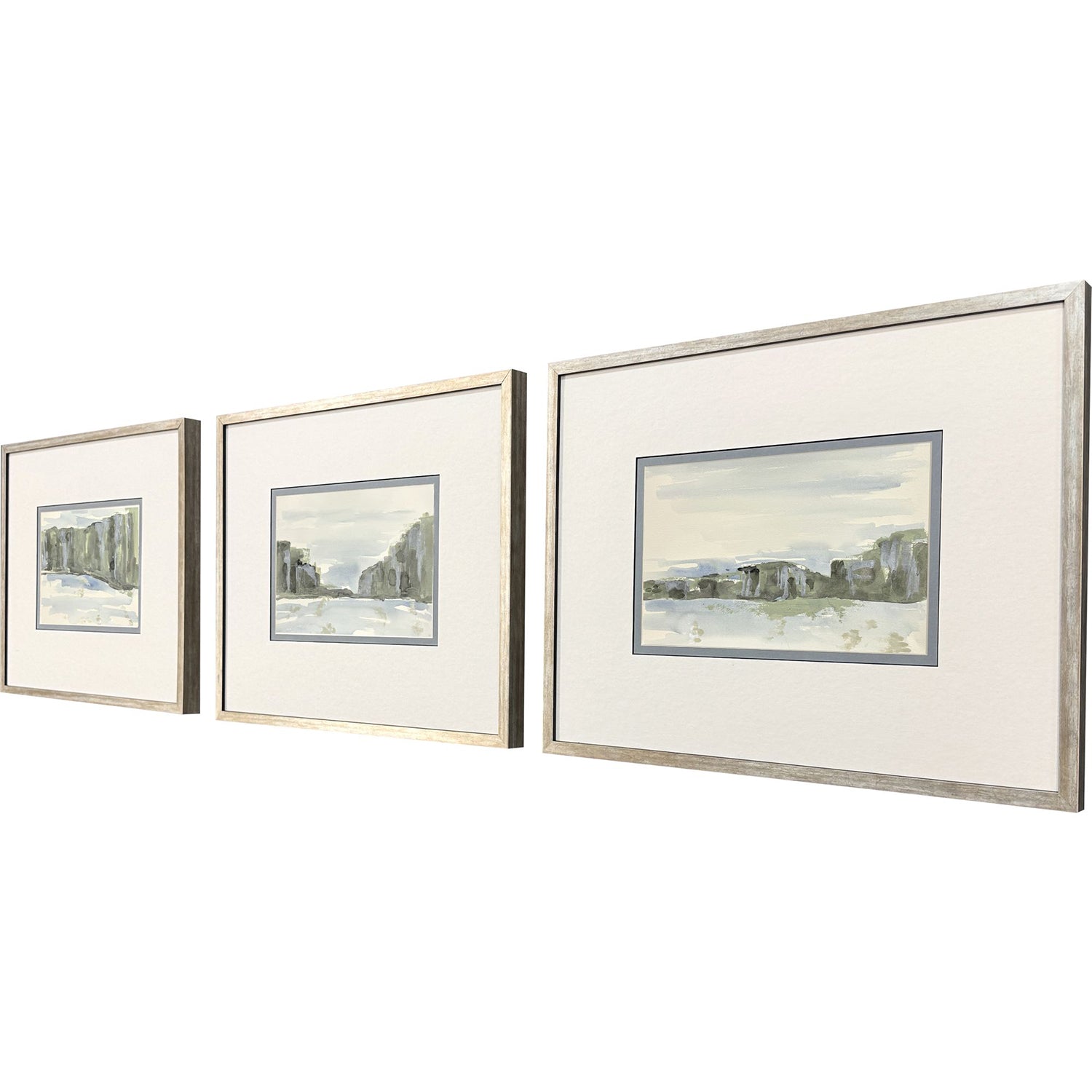 Sarah Lang Distant Landscape II Framed Art Set of 3
