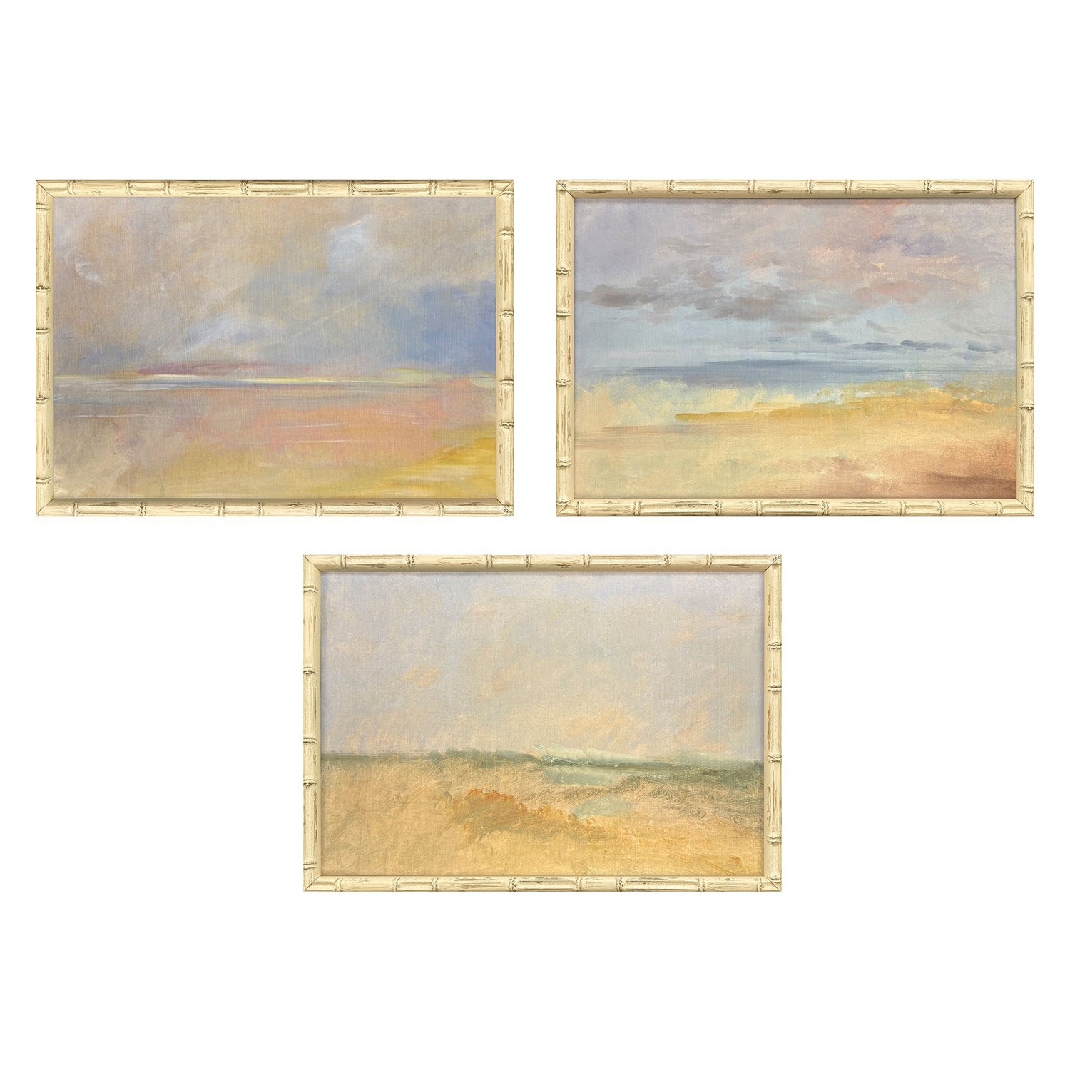 Sarah Lang Serene Horizon II Framed Art Set of 3