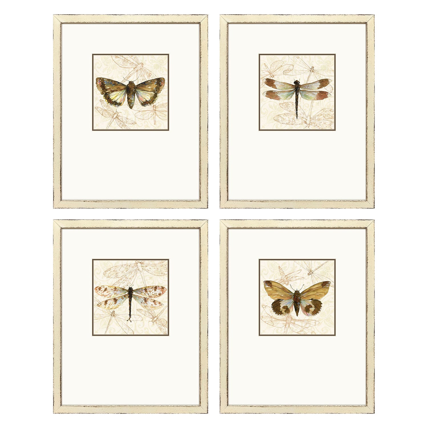 Malanta Knowles Golden Wings Framed Art Set of 4