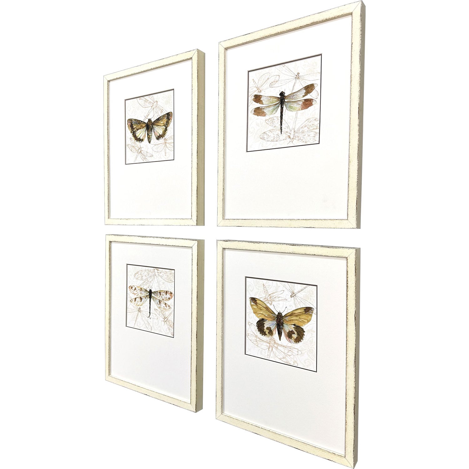 Malanta Knowles Golden Wings Framed Art Set of 4