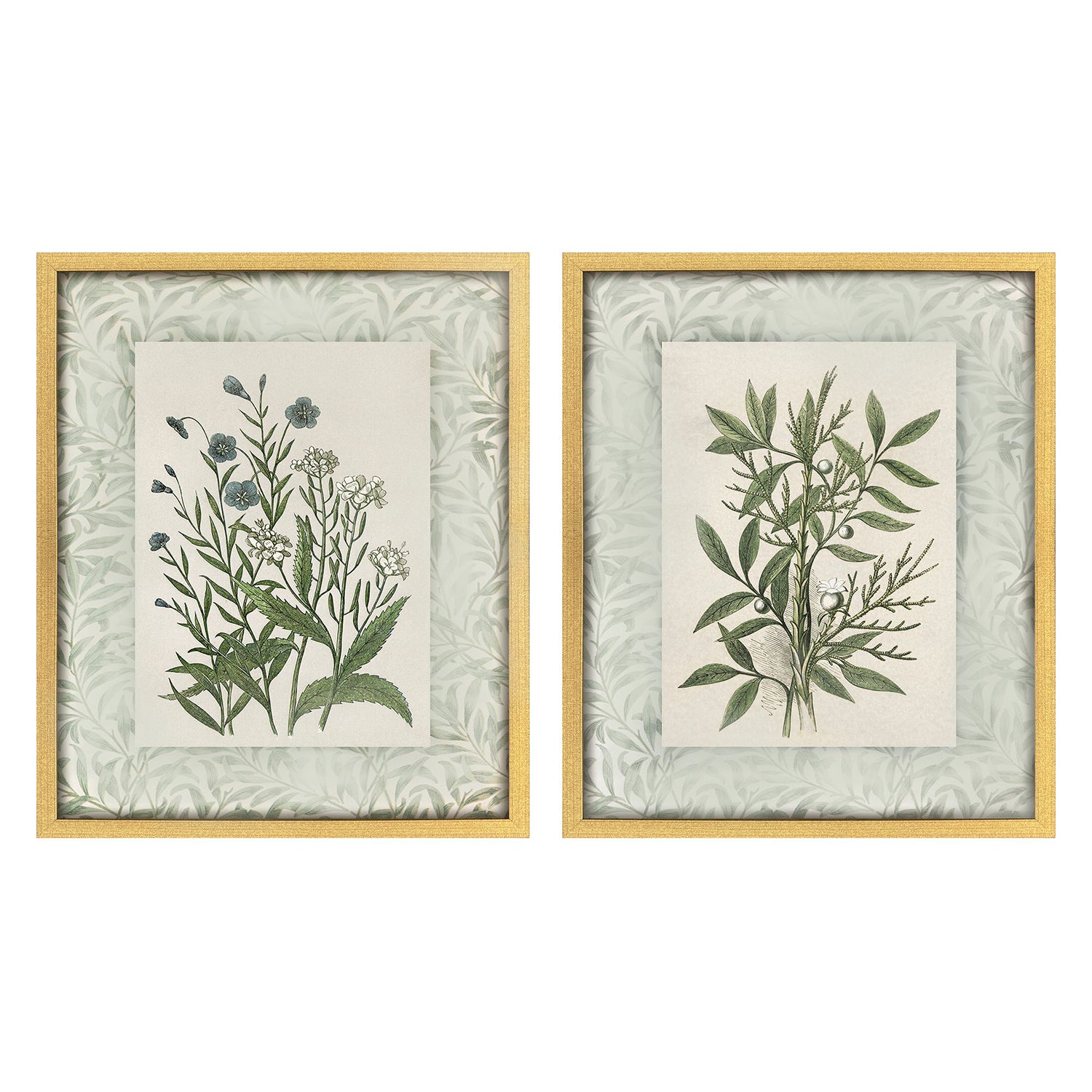 Sarah Lang Herbs and Spice Framed Art Set of 2