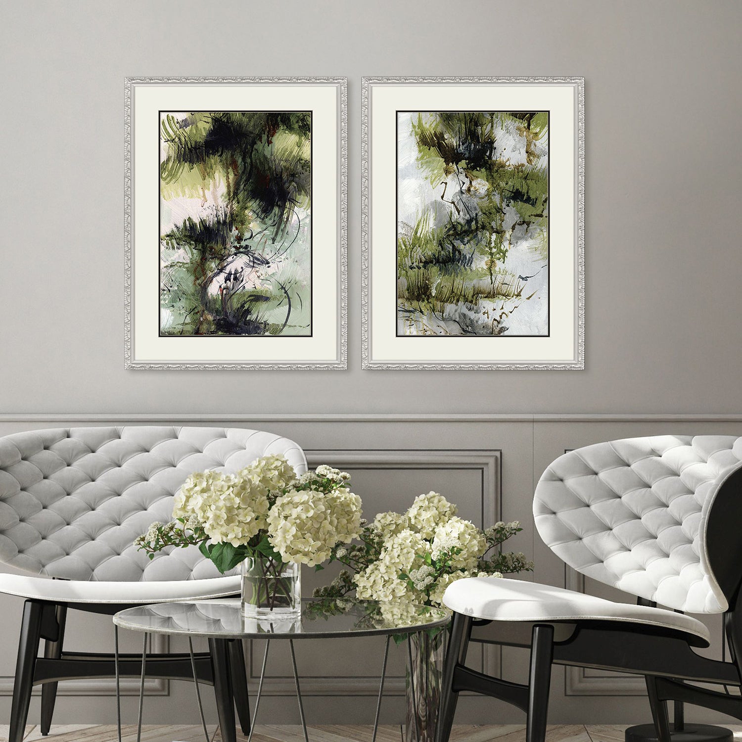 Malanta Knowles Wind Soft Framed Art Set of 2