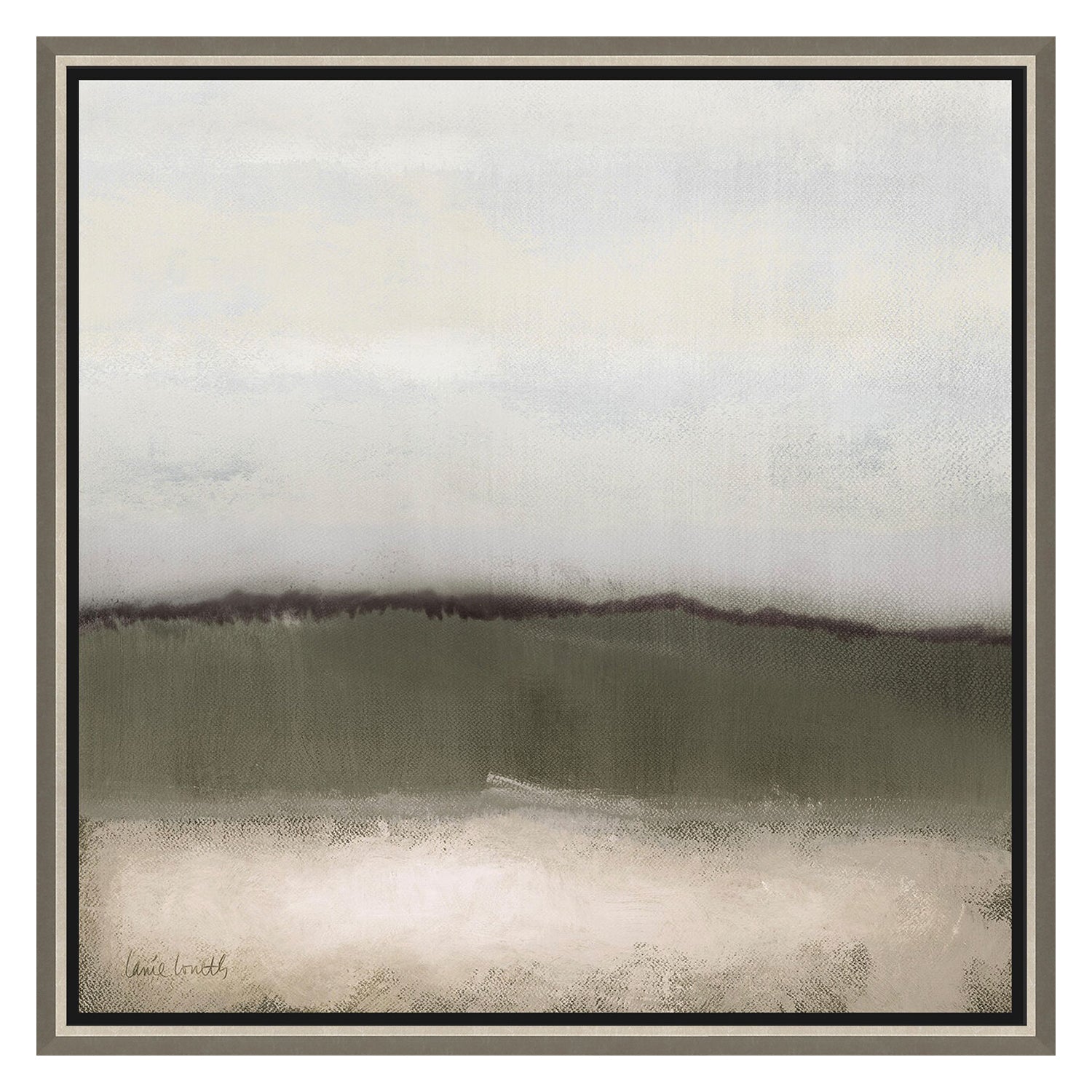 Malanta Knowles Clouds on Olive II Canvas Art