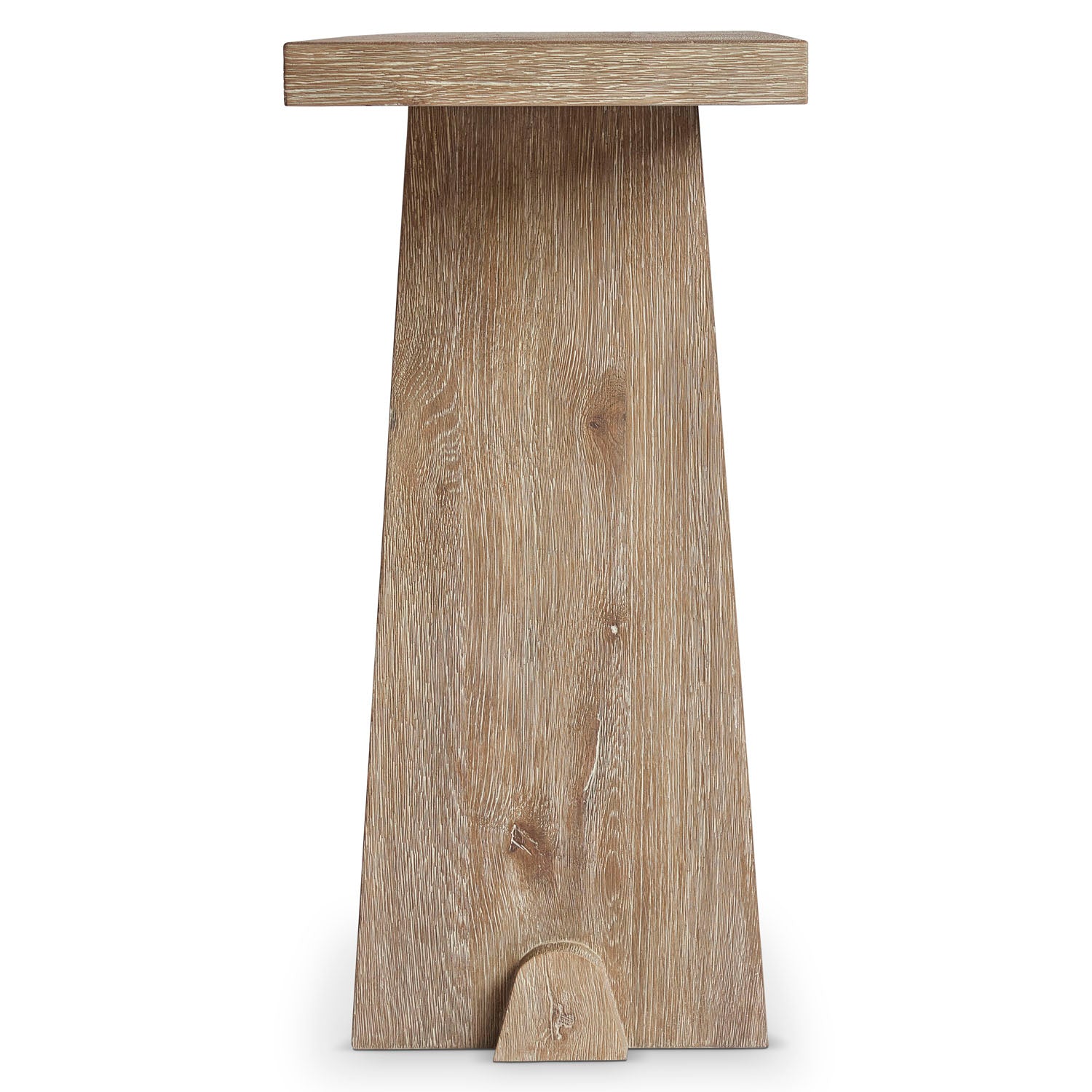 Tribeca Console Table in Aurum natural oak – shown to scale