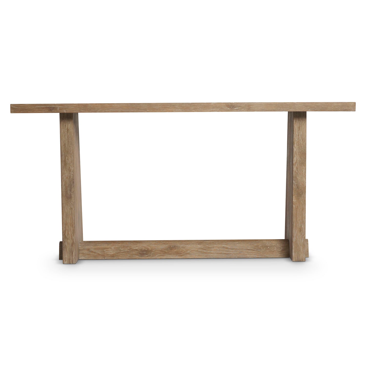 Tribeca Console Table in Aurum natural oak – back view
