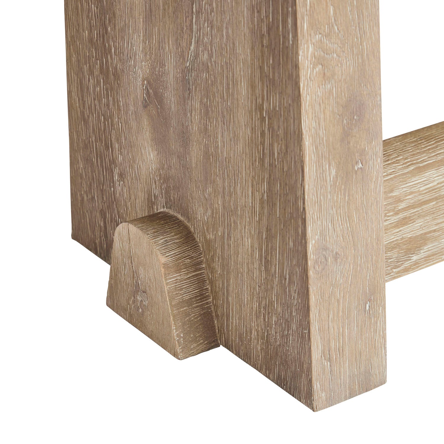 Tribeca Console Table in Aurum natural oak – overhead view