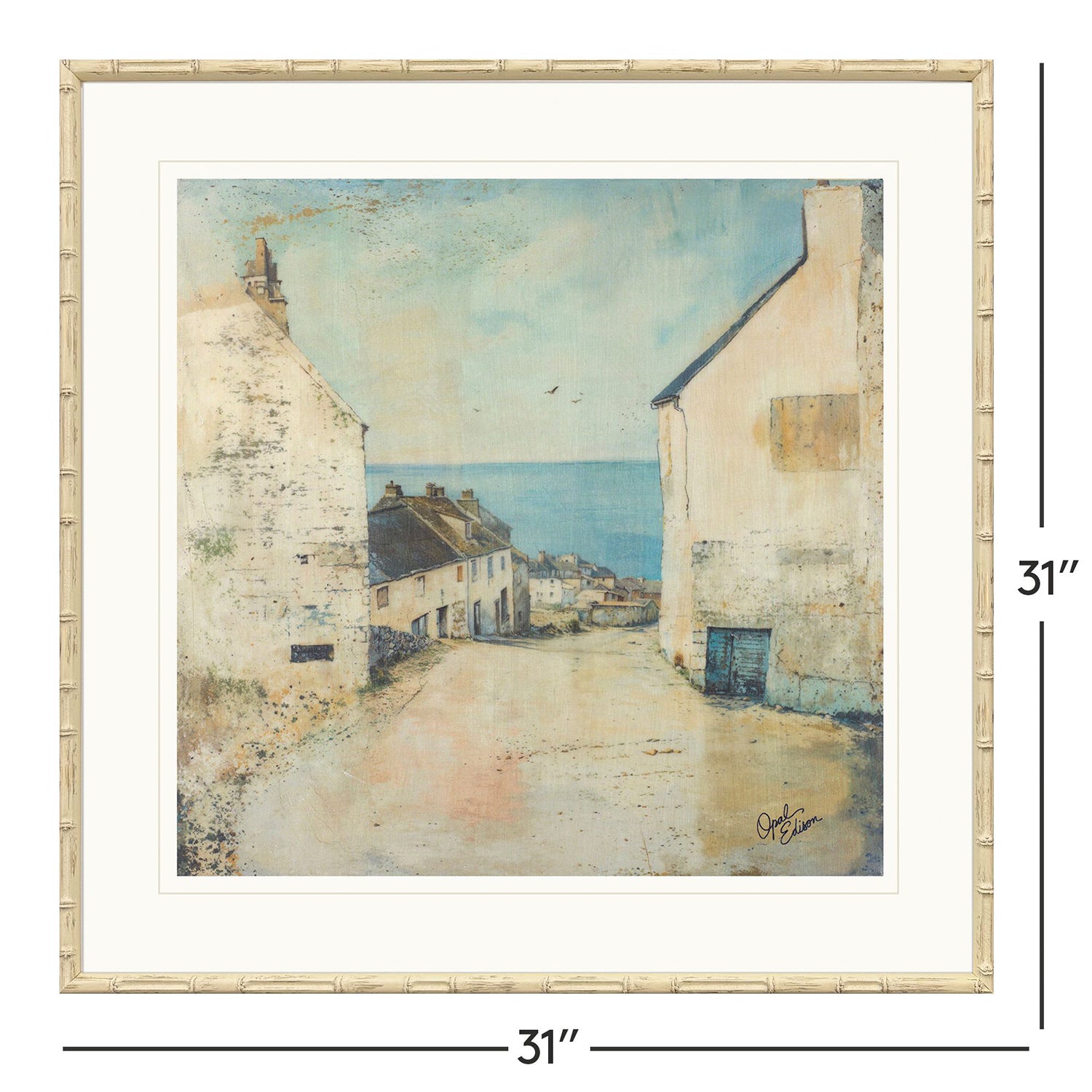 Sarah Lang Town Walk Framed Art