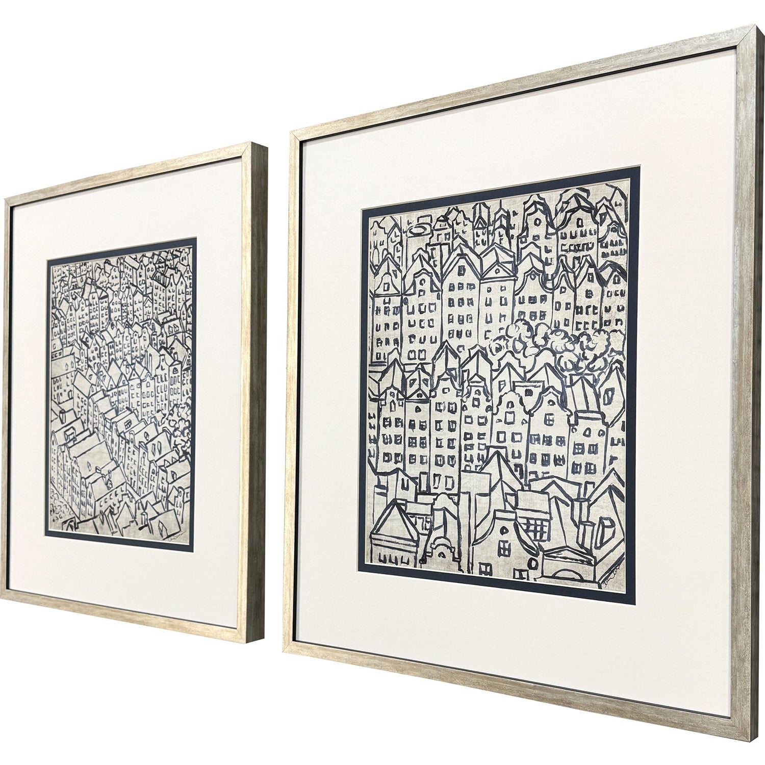 Malanta Knowles Europe Rooftops Framed Art Set of 2
