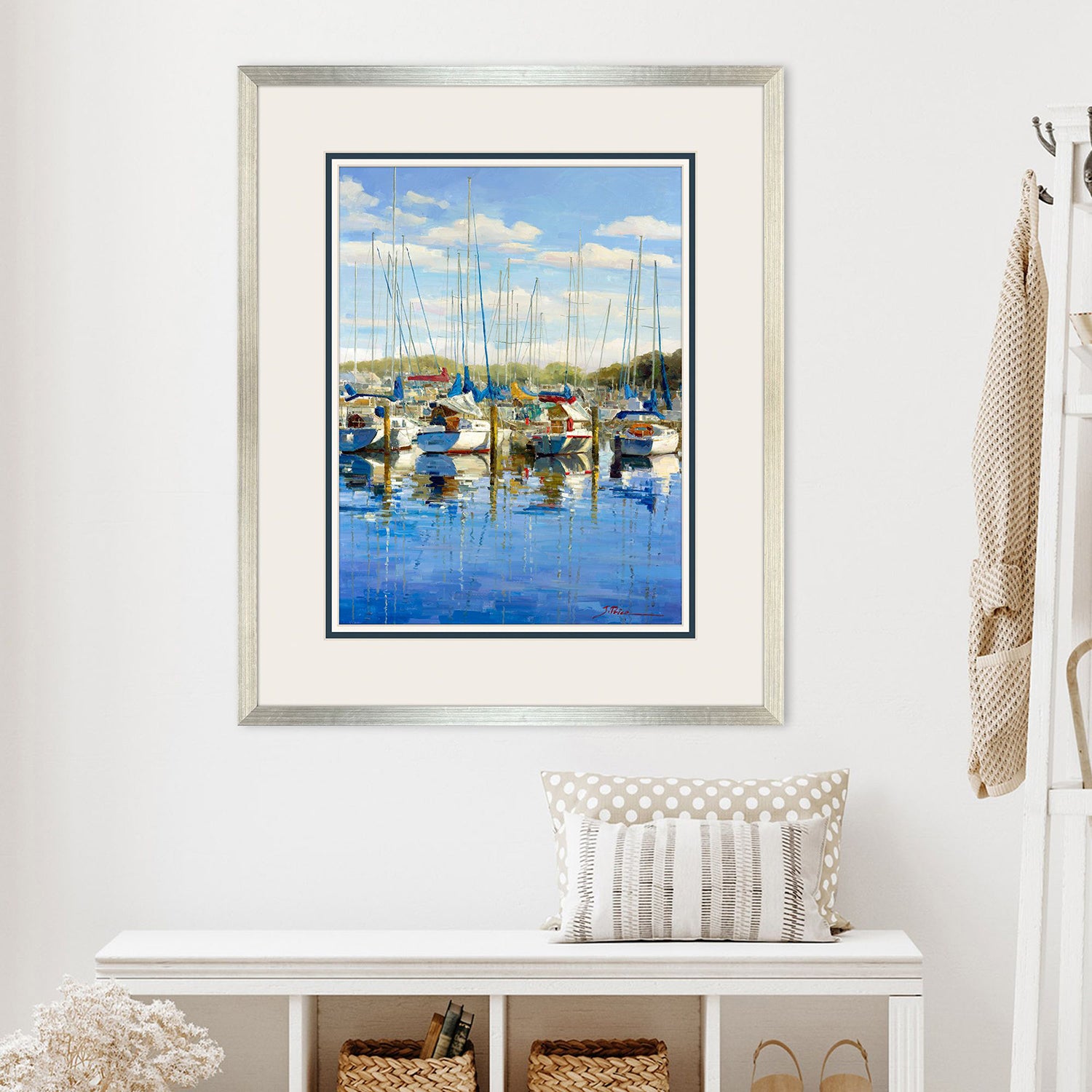 Malanta Knowles At the Marina Framed Art