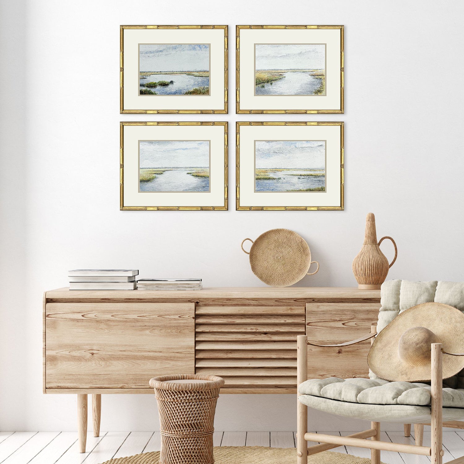 Malanta Knowles Echoes of the Marsh Framed Art Set of 4