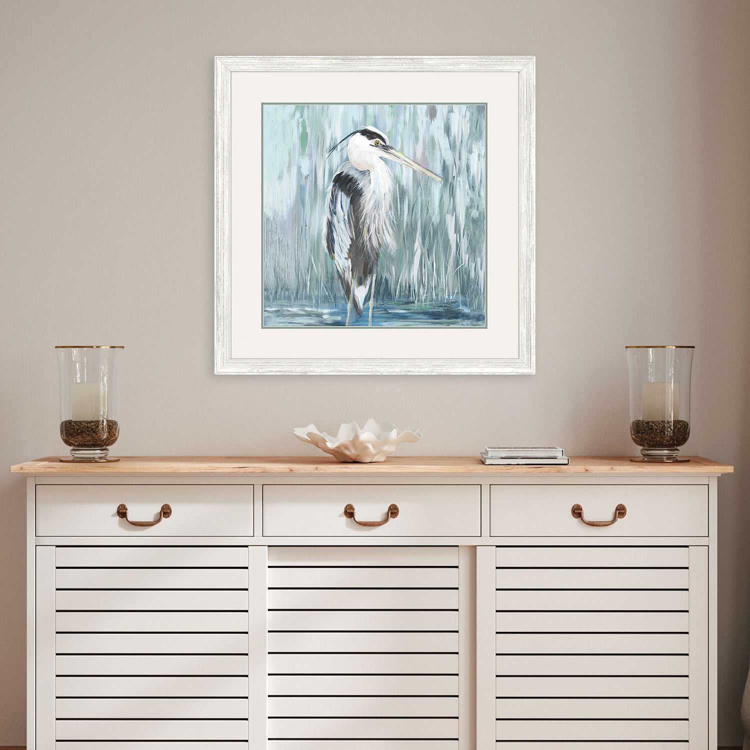 Malanta Knowles Standing Still Heron I Framed Art